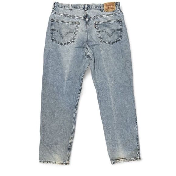 Levi's 550 Men's Relaxed Fit Jeans Sz 38 X 34 Light Wash Cotton (00550-4891) - Picture 2 of 11